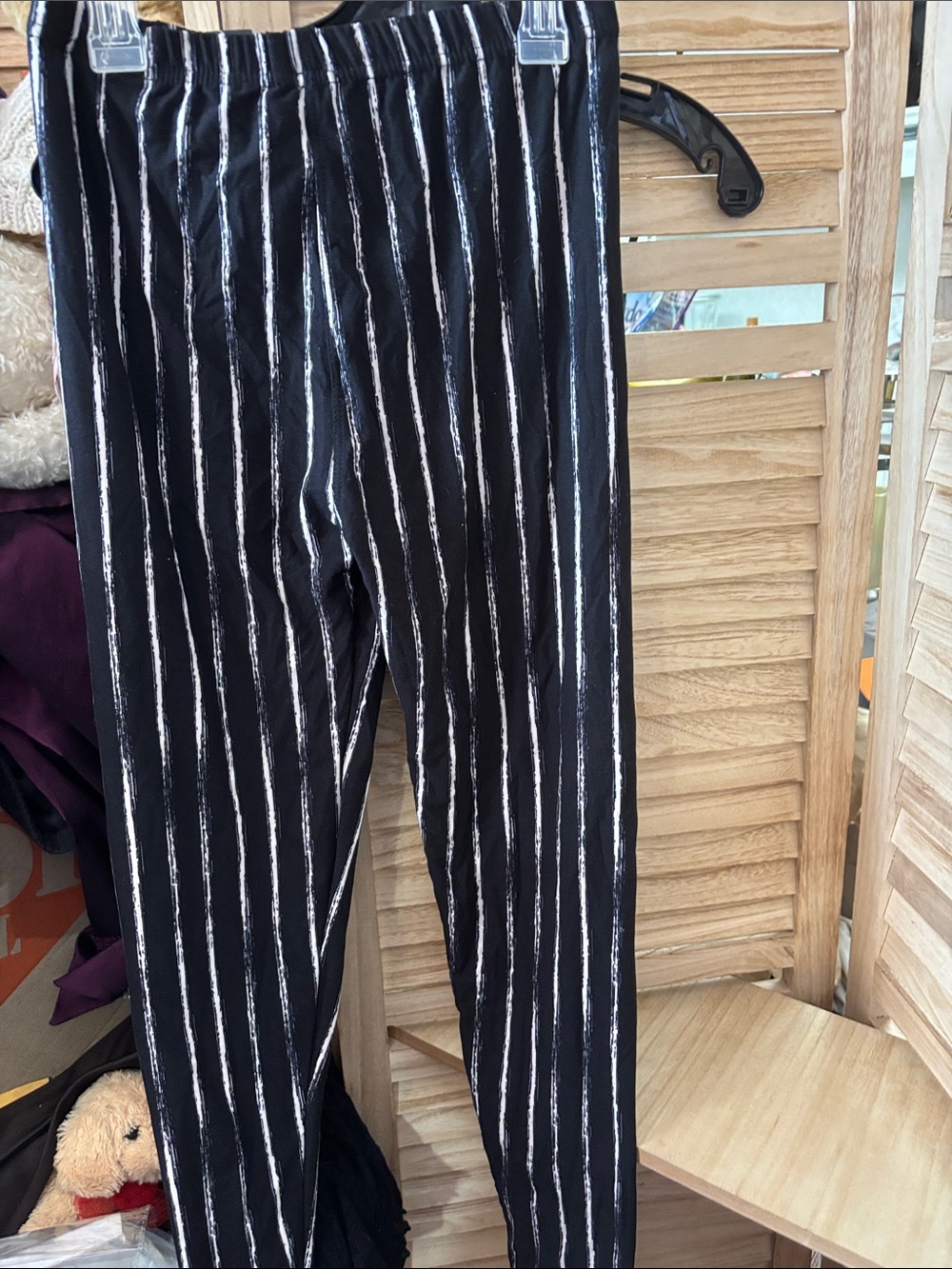 Legging Depot Black and White Leggings Junior OSFM NWT